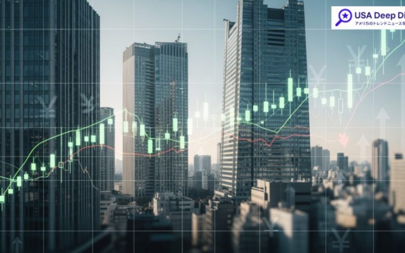 2026年5月22日の日経平均はAI・半導体関連株がけん引し一時1700円超上昇したシーンを表現した画像。